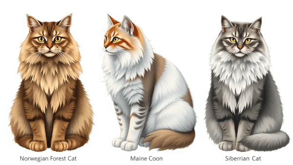 Long-Haired Double-Coated Cat Breeds